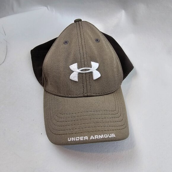 Under Armour Hat Mens Large Beige Tan Fitted Cap Baseball Casual Distressed Ha - Picture 4 of 10